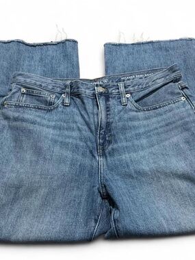 J. Crew Women's Relaxed Demi Boot Flared Wide-Leg Jeans Medium Wash Sz 30